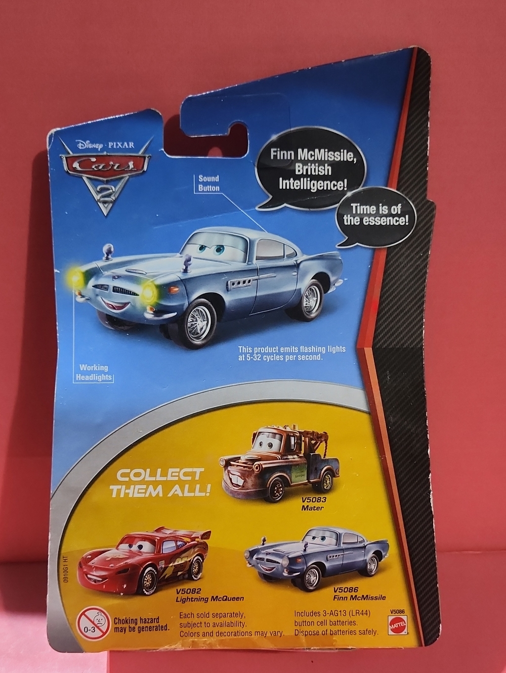 NIB Disney Pixar Cars Finn McMissile (DOES NOT LIGHT UP OR TALK READ DESCRIPTION - Picture 4 of 4